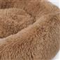OHS Pet Bed Calming Fluffy Plush Fleece Dog Anti Anxiety Round Donut Washable