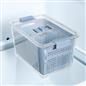 OHS Fridge Container with Lid BPA Free Plastic Food Storage Removable Basket