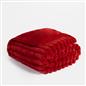 OHS Faux Fur Ribbed Fleece Throw Over Bed Blanket Warm Supersoft