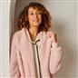 OHS Waterfall Long Cardigan Warm Teddy Fleece Open Front Wrap Loungewear Outwear