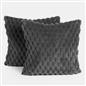 OHS Waffle Cushion Covers Faux Fur Soft Fleece Square Pillowcases Home Decor