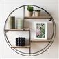 Round Multi Tier Shelf Foldable Home Decor Wall Display Office Storage Organiser