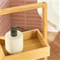 OHS Bamboo Bathroom Caddy 3 Tier Freestanding Shower Storage Organiser