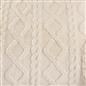 OHS Cable Knit Bolster Cuddle Cushion Fleece Back Support Filled Reading Pillow