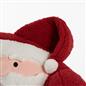 OHS Santa Cuddle Cushion Kids Soft Teddy Fleece Reading Pillow Xmas Bed Sofa