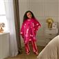 OHS Bows Print Hooded Blanket Adult Kids Sherpa Lined Winter Family Hoodie