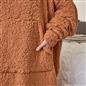 Brentfords Extra Long Blanket Hoodie Oversized Teddy Fleece Sweatshirt Adult NEW
