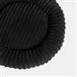 OHS Ribbed Pet Bed Soft Fleece Round Calming Anti Anxiety Cushion for Dog Cat