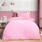 OHS Bow Tufted Bedding Set Teddy Fleece Super Soft Duvet Cover with Pillowcase