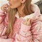 Sienna Crushed Velvet Hoodie Blanket Giant Wearable Oversized Sherpa Sweatshirt
