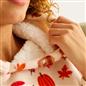 OHS Autumn Pyjama Set Pull Over Sherpa Hoodie 2 Piece Soft Loungewear Nightwear