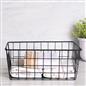 Wire Storage Basket Organiser Tidy Clothing Towel Holder Space Saving Solution