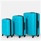 OHS Hard Shell Suitcase Luggage Set Travel ABS 4 Wheels Trolley Cabin Carry-On