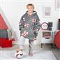 Kids Hoodie Blanket Oversized Sherpa Fleece Jumper Sweatshirt Soft Warm Throw