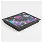 Wooden Cushioned Laptop Lap Tray Dinner Bean Bag Soft Padded Food Lightweight