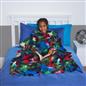 Kids Fleece Blanket with Sleeves Arms Wearable Supersoft Cosy Plush Warm Throw