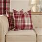 Woven Check Cushion Covers Tartan Pack of 2/4 Filled Case Pad Set 18