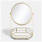 OHS Bow Swing Mirror Countertop Free Standing Pedestal Vanity Mirrors