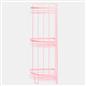 OHS 3 Tier Shower Caddy Bathroom Organiser Plastic Freestanding Corner Shelf