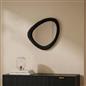 OHS Wall Mirror Matte Velvet Irregular Home Decor Vanity Living Room Bedroom