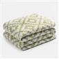 Geo Tile Throw Over Bed Blanket Travel Garden Chair Soft Fleece Warm Bedspread