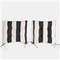 OHS Seat Pads 2 Water Resistant Outdoor Cushions Garden Chair Covers Ties
