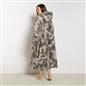 OHS Extra Long Tie-Dye Print Fleece Oversized Wearable Hoodie Blanket