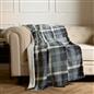 OHS Tartan Throw Sherpa Fleece Plush Flannel Blanket Warm Xmas Soft Bedspread
