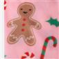 OHS Xmas Throw Blanket Gingerbread Man Soft Warm Travel Foldable Blanket