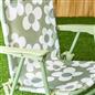 OHS Kids Folding Bistro Set Daisy Print Table Chair Seat with Parasol Garden