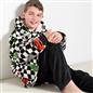 OHS Kids Hoodie Blanket Halloween Prints Sherpa Lined Wearable Throw