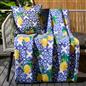 OHS Lemon Print Throw Soft Polar Fleece Lightweight Blanket - 120 x 150cm