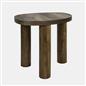 OHS 3-Legged Side Table Engineered Wood Living Room Bedroom Bedside