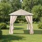 OHS Metal Garden Gazebo with Curtains Outdoor Party Tent Canopy Waterproof