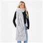 Braided Fleece Scarf Long Supersoft Thermal Pockets Shawl Wrap Hand Neck Warmer
