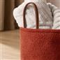 OHS Storage Basket Handles Boucle Fleece Laundry Clothes Organiser