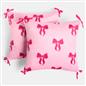 OHS Bows Cushion Covers Matte Velvet Living Room Square Pillowcases Home Decor