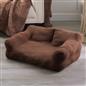 Dog Bed Sofa Cat Washable Super Soft Fur Fleece Warm Pet Puppy Medium Cushion