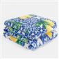 OHS Lemon Print Throw Soft Polar Fleece Lightweight Blanket - 120 x 150cm