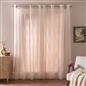 OHS Tufted Arches Voile Net Curtains Pair of 2 Window Panels Slot Top Set