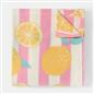 OHS Lemon Stripes Throw Soft Blanket Polar Fleece Lightweight Bedspread