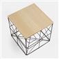 Cube Storage Basket Table Folding Wire Organiser Living Room Home Decor Bedroom