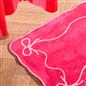 OHS Bows Bath Mat Soft Velvet Quick Dry Non-Slip Bathroom Shower Rug