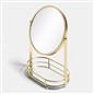 OHS Bow Swing Mirror Countertop Free Standing Pedestal Vanity Mirrors