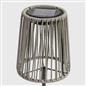 OHS Solar Table Lamp Rattan Cordless Outdoor Garden Light Dusk Sensor