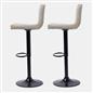 Bar Stool Faux Leather Adjustable 2 Kitchen Breakfast Counter Swivel Seat Chair