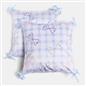 OHS Bows Cushion Covers Matte Velvet Living Room Square Pillowcases Home Decor