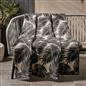 Palm Leaf Throw Over Bed Blanket Soft Garden Chair Fleece Warm Travel Bedspread