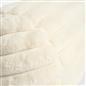 OHS Ribbed Round Bolster Pillow Faux Fur Filled Cushion Soft Neck Roll