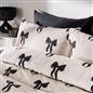 OHS Bows 10.5 Tog Coverless Duvet with Pillowcase Winter Warm Bedding Set